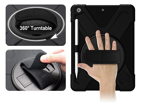 Generic - Grip Case AR-G027 - Shoulder and Hand Strap Case - iPad 10.2 7-9th Gen