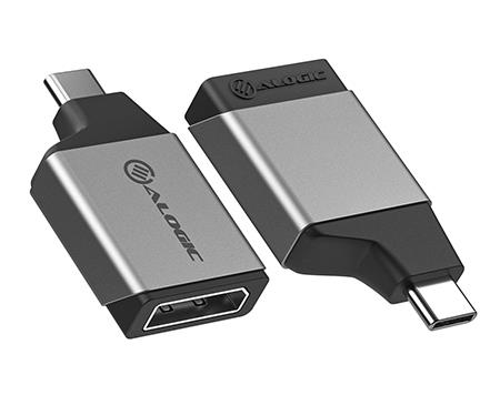 ALOGIC ULCDPMN-SGR - ULTRA MINI USB-C (M) AUF DP (F) ADAPTER