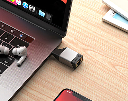 ALOGIC ULCGEMN-SGR - ULTRA MINI USB-C ZU GIGABIT ETHERNET ADAPTER