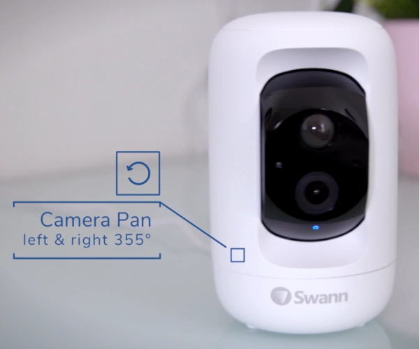 SWIFI-PTCAM232GB-GL - Swann 1080p WiFi Pan/Tilt Indoor Camera & 32GB SD Card