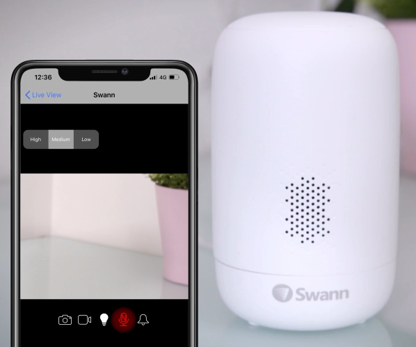 SWIFI-PTCAM232GB-GL - Swann 1080p WiFi Pan/Tilt Indoor Camera & 32GB SD Card
