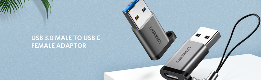 UG-50533 - UGREEN USB-A 3.0 to USB-C Adapter Gray