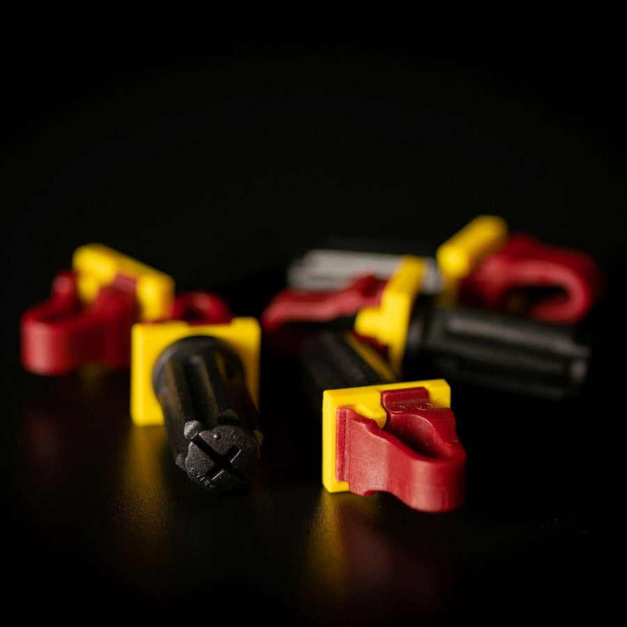 RACKSTUDS RSL2100 - Series II 100-pack Maroon Smart Rack Mounting System. Replacement for Cage Nuts