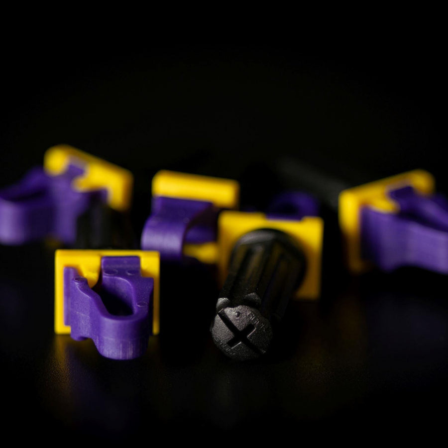 RACKSTUDS RSL2100P - Series II 100-pack Purple Smart Rack Mounting System. Replacement for Cage Nuts