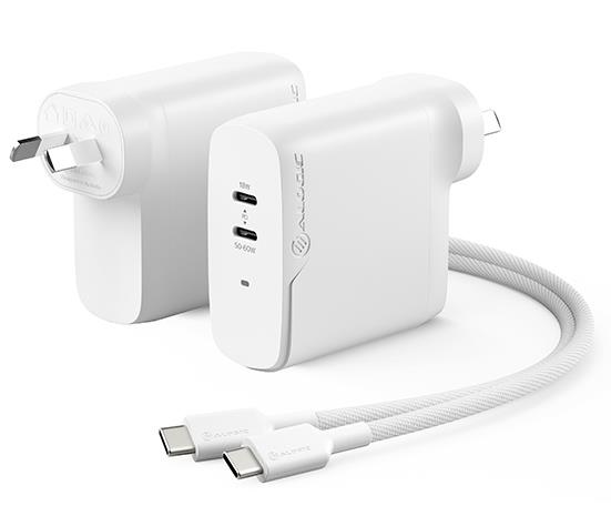 ALOGIC WCG2X68-ANZ - RAPID POWER 2 PORT 68W GAN CHARGER USB-C