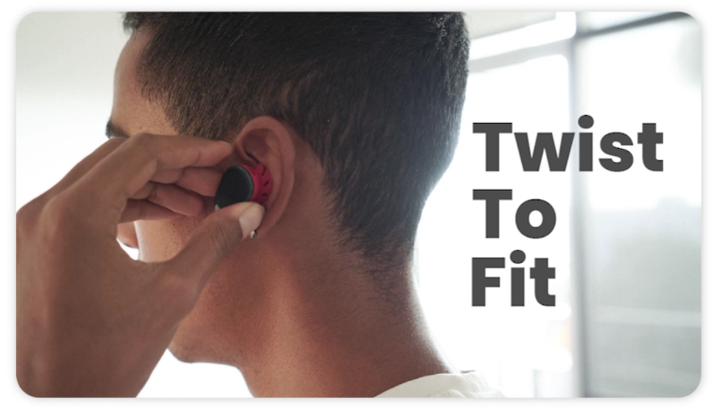 Cleer Audio GS131301 - Cleer Goal True Wireless Sport Earbuds Black