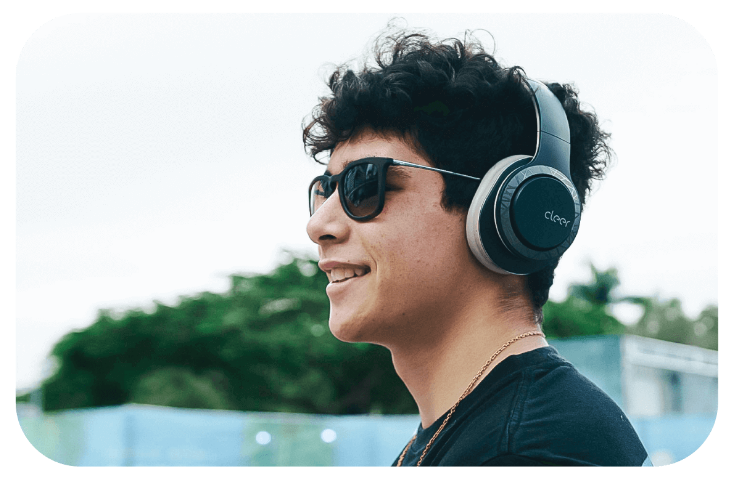Cleer Audio GS712801 - Cleer Enduro 100 Bluetooth Wireless Headphone Navy