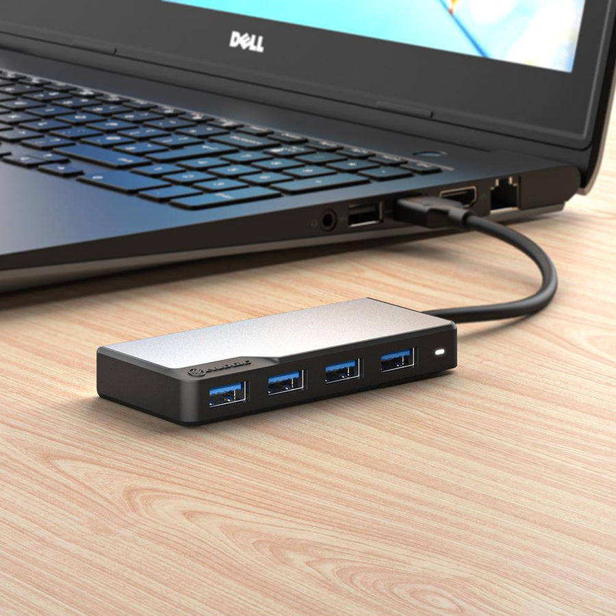 ALOGIC UAFUUA-SGR - USB-A FUSION SWIFT 4-IN-1 HUB -S.GREY
