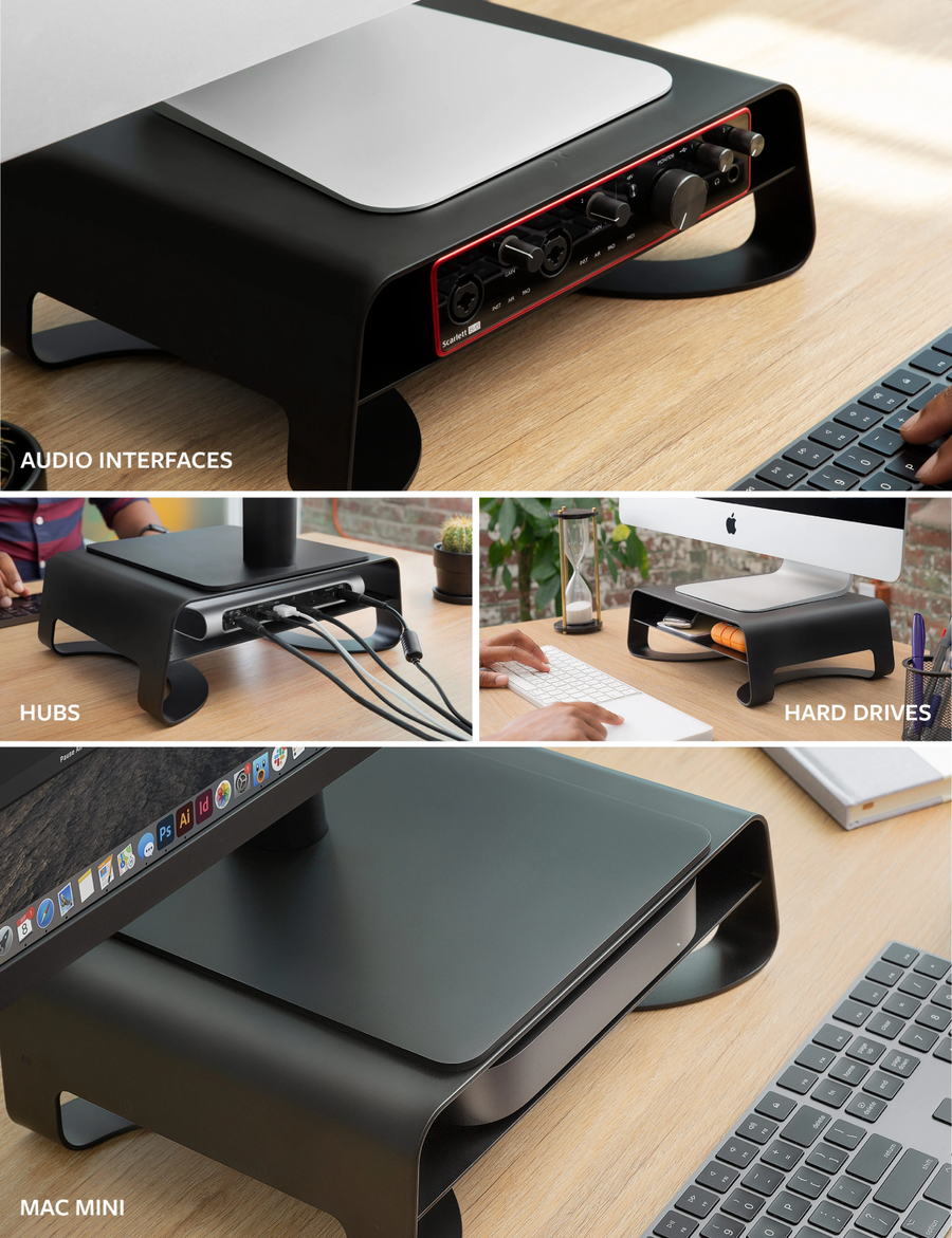 TwelveSouth TW-1835 - Twelve South Curve Riser for iMac & Displays (Black)