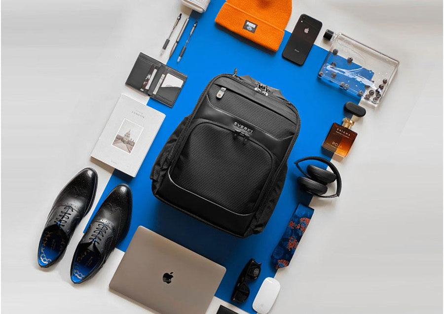 EVERKI EKP132S17 - Onyx Black Laptop Backpack Up to 17.3''. Travel Friendly Hard-Shell Quick-Access