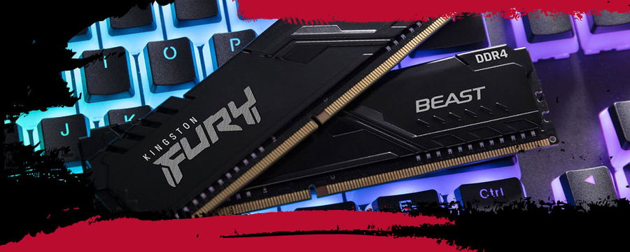 Kingston Fury Beast 16GB DDR4 Desktop UDIMM RAM Kit - Black