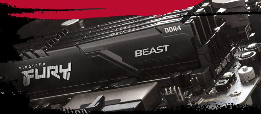 Kingston Fury Beast 16GB DDR4 Desktop UDIMM RAM Kit - Black
