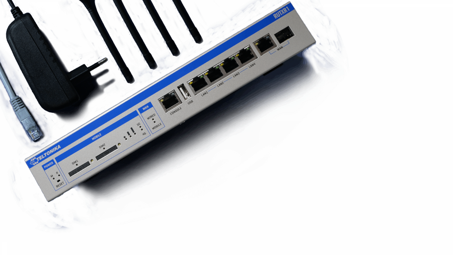 RUTXR1 - Teltonika Rack Mountable Gigabit 4G/LTE Cat6 Dual SIM Cellular Router with SFP and Redundant Power Supply