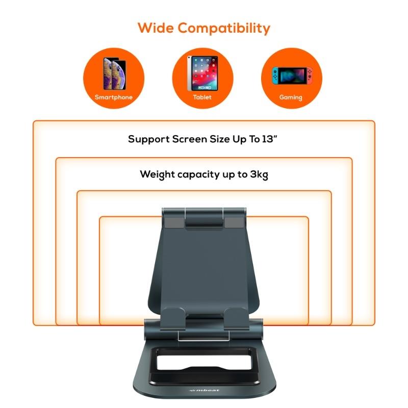MB-STD-S4GRY - mbeat Stage S4 Mobile Phone and Tablet Stand (Space Grey)