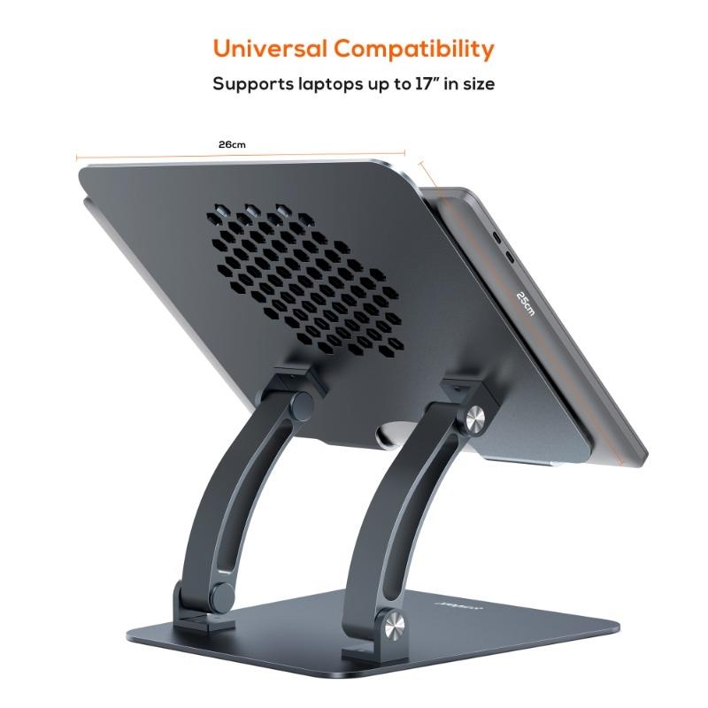 MB-STD-S6GRY - mbeat® Stage S6 Verstellbarer erhöhter Laptop- & MacBook-Ständer (Space Grey)