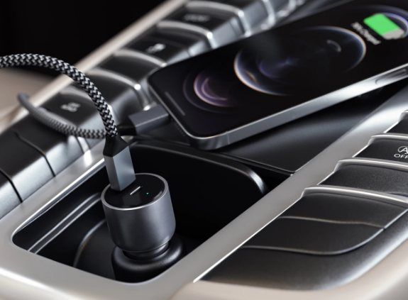 ST-U2C40CCM - Satechi 40W Dual USB-C PD Car Charger (Space Grey)
