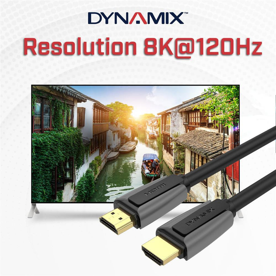 DYNAMIX C-HDMI48G-0 - 0.5m HDMI 2.1 Ultra-High Speed 48Gbps Cable. up to 8K@60Hz. Supports Dolby HD