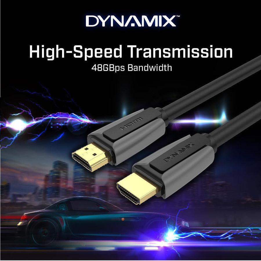 DYNAMIX C-HDMI48G-0 - 0.5m HDMI 2.1 Ultra-High Speed 48Gbps Cable. up to 8K@60Hz. Supports Dolby HD