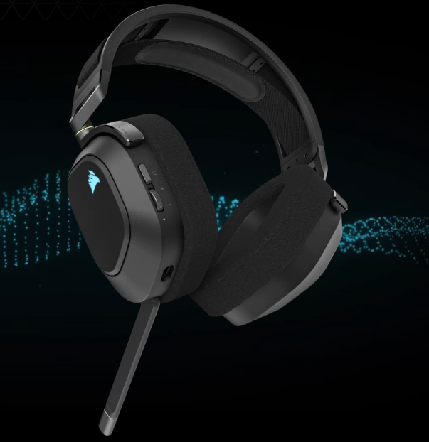 CA-9011235-AP - CORSAIR HS80 RGB WIRELESS HEADSET CARBON