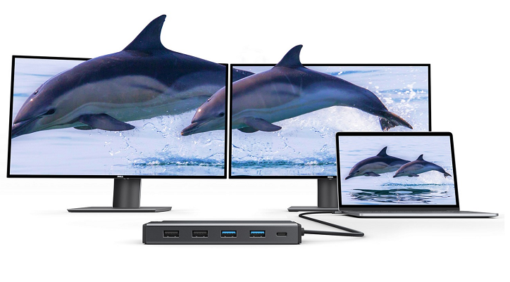 ALOGIC DUCDMV2 - USB-C 12-IN-1 DUAL DISPLAY MINI DOCK
