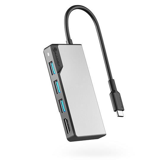 ALOGIC UCFUHDV2-SGR - USB-C FUSION CORE 5-IN-1 HUB-SPACE GRAU