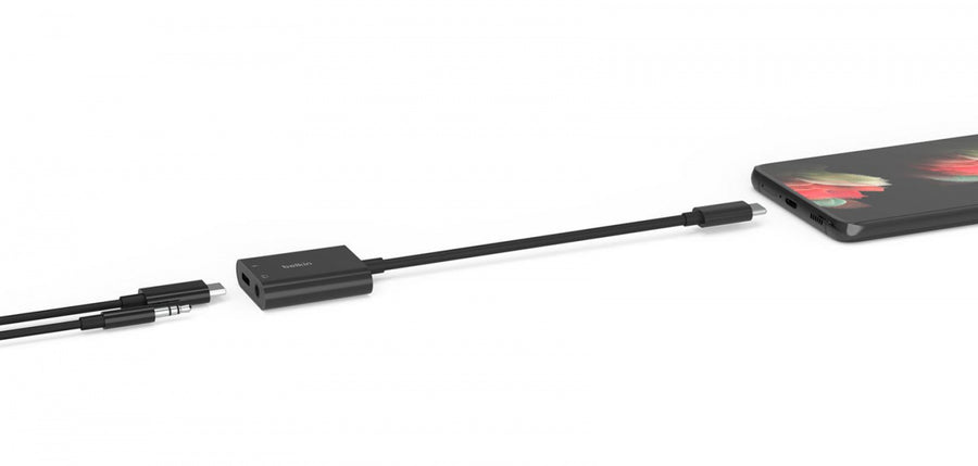 Belkin NPA004BTBK - 3.5MM AUDIO + USB-C CHARGE ADAPTER