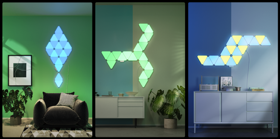 Yeelight Smart RGB LED Light Panel (6pcs) Works with Razer Chroma and OverWolf Support Scene linkage