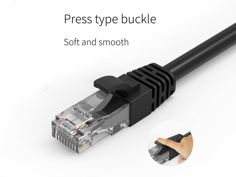 Cruxtec Cat6 Ethernet Cable - 15m - Black