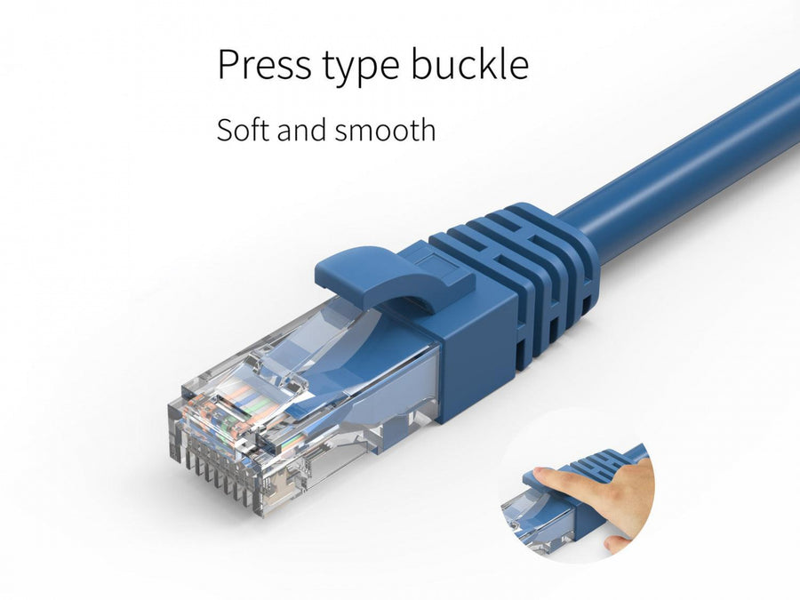 Cruxtec Cat6 Ethernet Cable - 10m - Blue