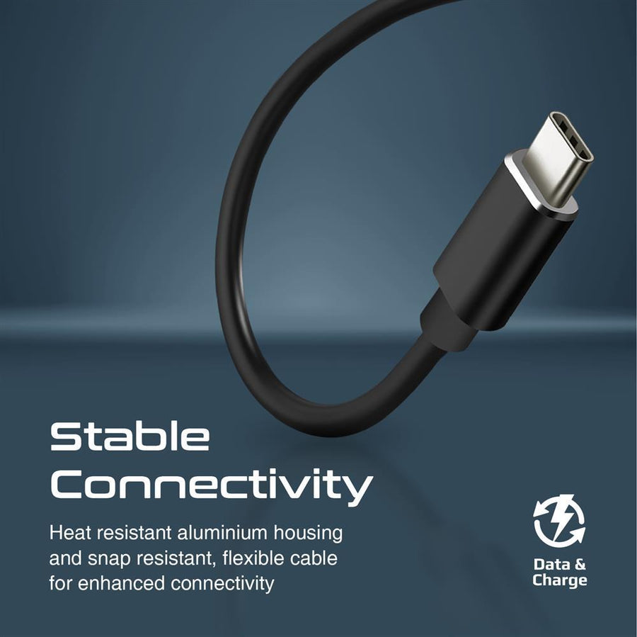 Promate LITEHUB-4-BLK - 4-in-1 Ultra-Slim Multi Port Hub. USB-C & USB-A Adapter. 4x USB-A Ports