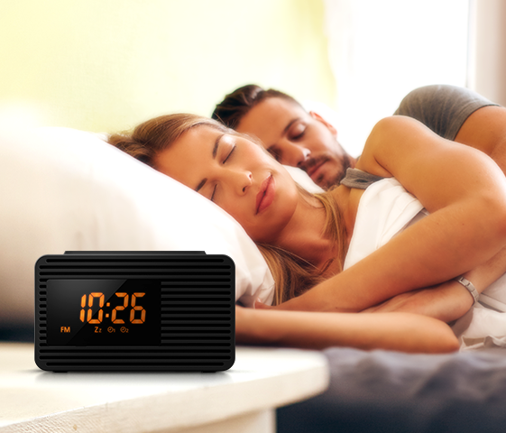 RC-800GN-K - CLOCK RADIO WTH FM TUNER & ORANGE LED
