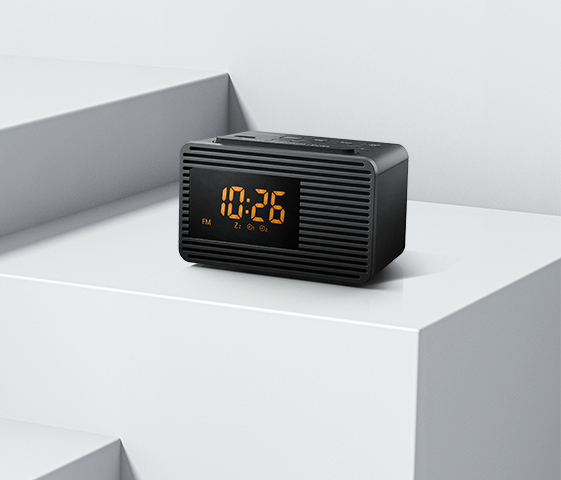 RC-800GN-K - CLOCK RADIO WTH FM TUNER & ORANGE LED