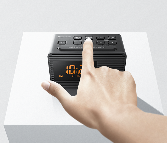 RC-800GN-K - CLOCK RADIO WTH FM TUNER & ORANGE LED