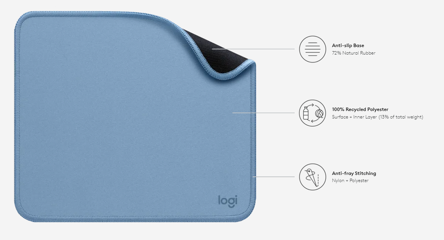 Logitech 956-000031 - MOUSE PAD STUDIO SERIES - GRAPHITE