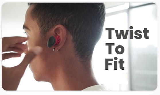 Cleer Audio GS131302 - Cleer Goal True Wireless Sport Earbuds Stone