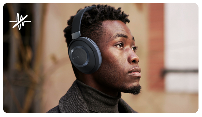 Cleer Audio GS714001 - Cleer Alpha Bluetooth Noise Cancelling Wireless Headphone Stone