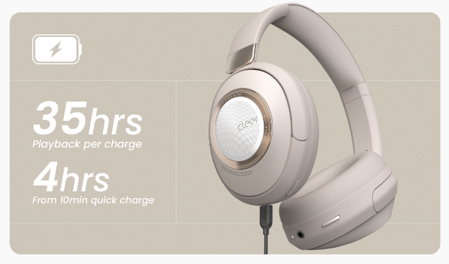 Cleer Audio GS714002 - Cleer Alpha Bluetooth Noise Cancelling Wireless Headphone Midnight Blue