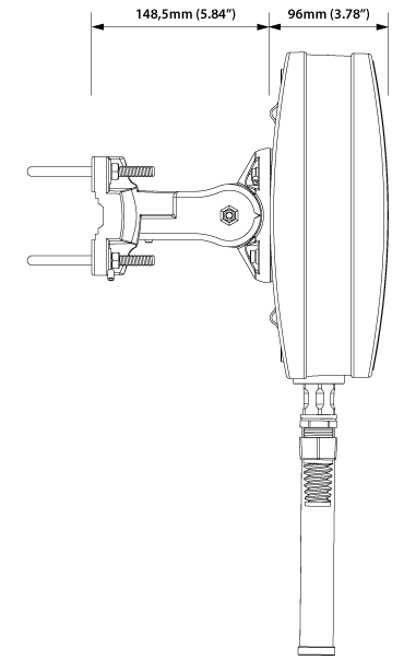 QuWireless A360M - QuMax A360M 5G/4G/LTE plus 2.4GHz Wi-Fi Panel Enclosure Antenna for Teltonika RUT361