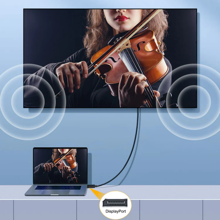 Cruxtec  2m  DisplayPort to HDMI Cable - 1920x1080/60Hz -