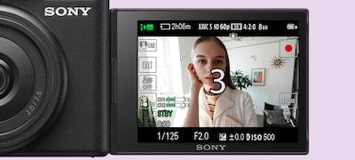 ZV1F - Sony ZV1F VLOG Camera 20mm With Directional Mic