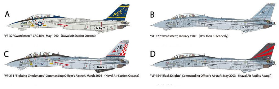 Tamiya 61122 - TAMIYA 1/48 F-14A (LATE) LAUNCH SET