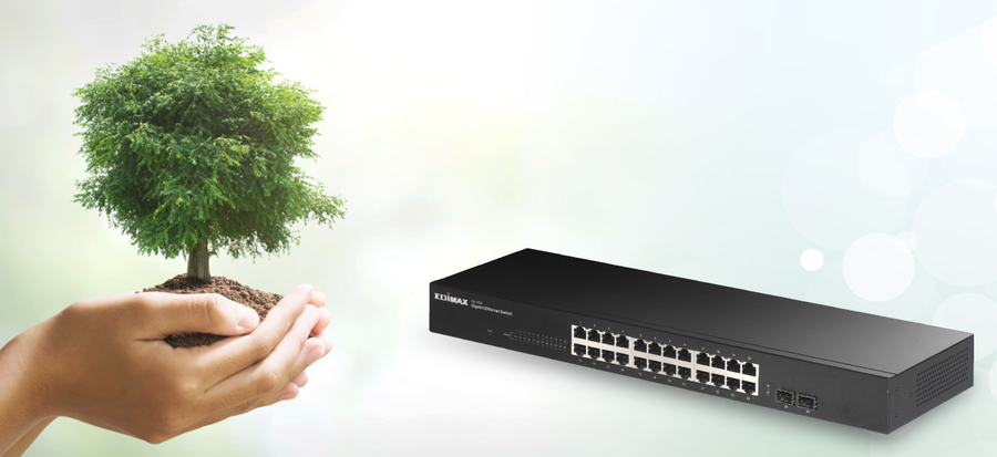 EDIMAX GS-1026V3 - 24 Port Gigabit Rack-Mount Unmanaged Switch 2 SFP Ports