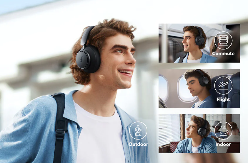 Soundcore by Anker Space Q45 Wireless Over-Ear Noise Cancelling Headphones - Black