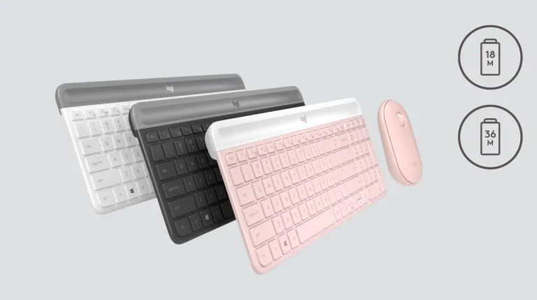 Logitech 920-011326 - MK470 SLIM WIRELESS COMBO - ROSE