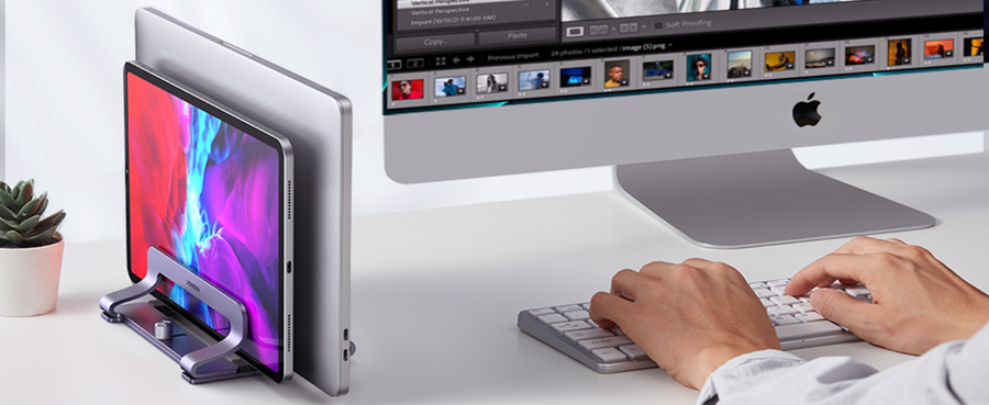 UG-60643 - UGREEN Vertical Laptop Stand (Dual-slot),Apple Macbook/ Laptop