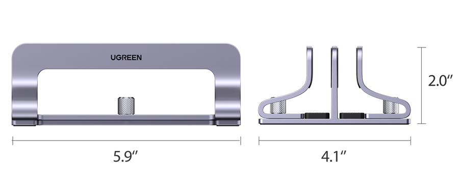 UG-60643 - UGREEN Vertical Laptop Stand (Dual-slot),Apple Macbook/ Laptop