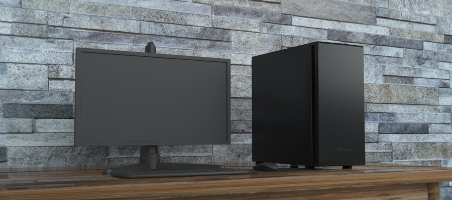 SST-SEQ1B - SilverStone SEQ1B SETA Q1 ATX Black Silent MidTower Case