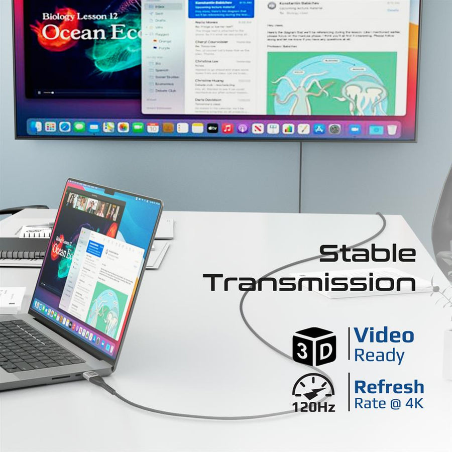 Promate PRIMELINK8K-500 - 5M HDMI 2.1 Ultra HD Super Slim Audio Video Cable. Supports up to 8K@60Hz