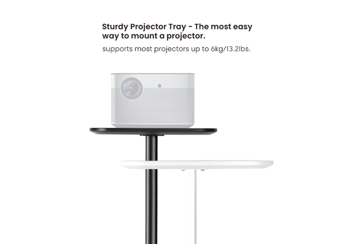 KONIC Projector Floor Stand Mount - For Mini Projectors With Device Shelf - Support up to 6kg