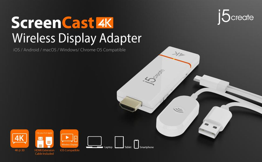 J5create ScreenCast 4K Wireless Display Adapter